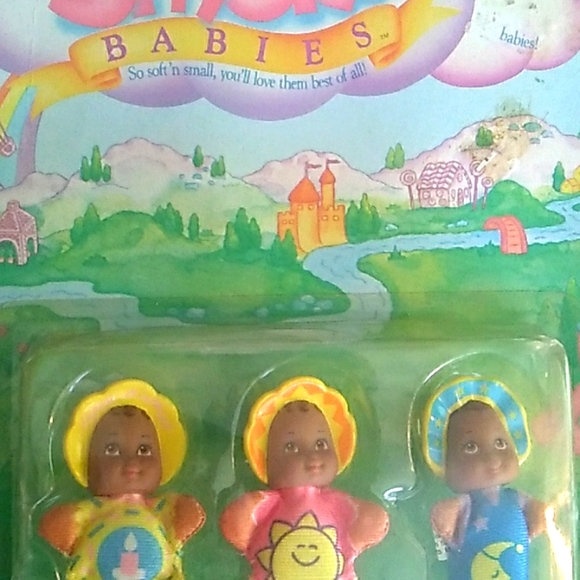 Vintage So Small Babies Black EVC Miniature Baby Dolls